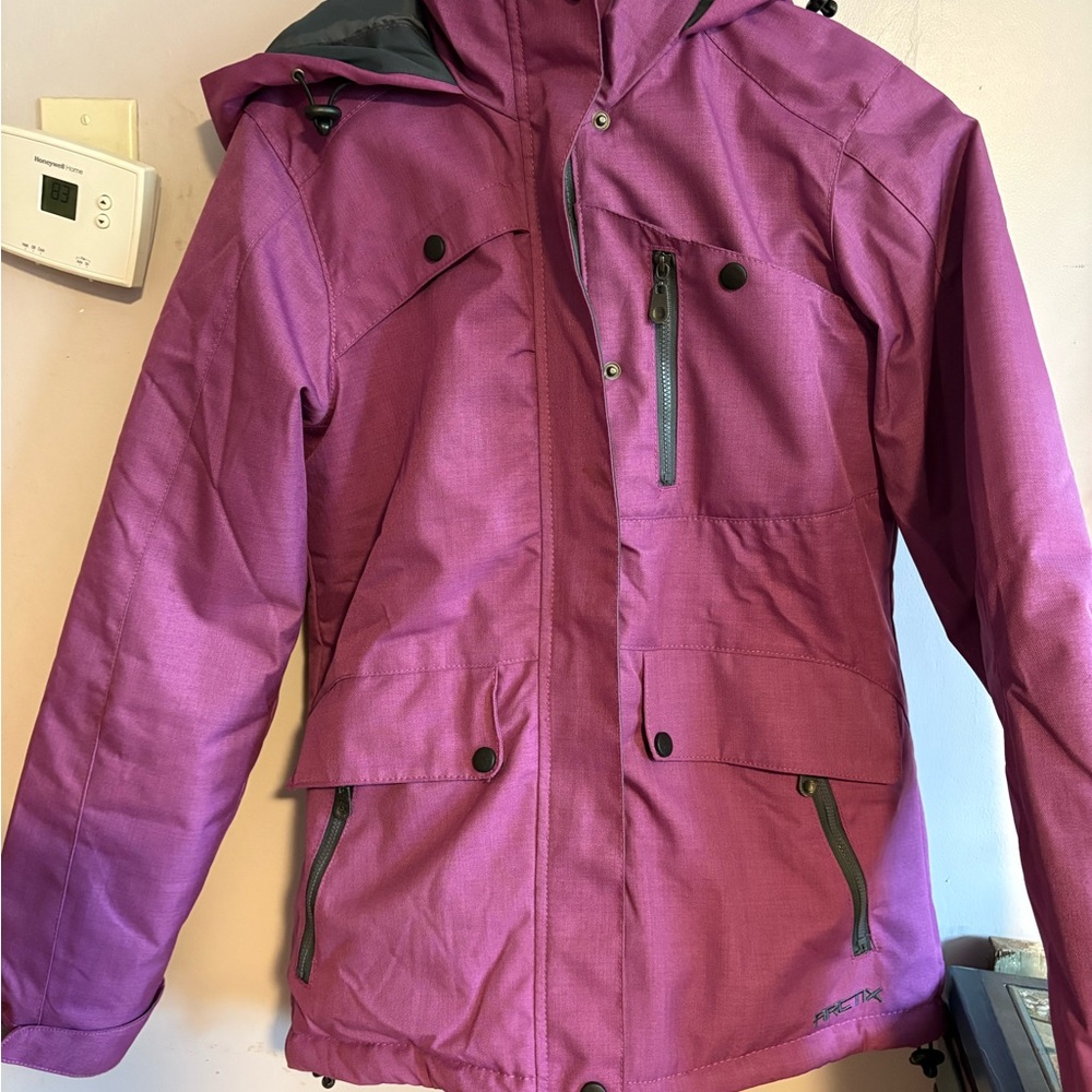 Women's Hooded Purple Jacket
